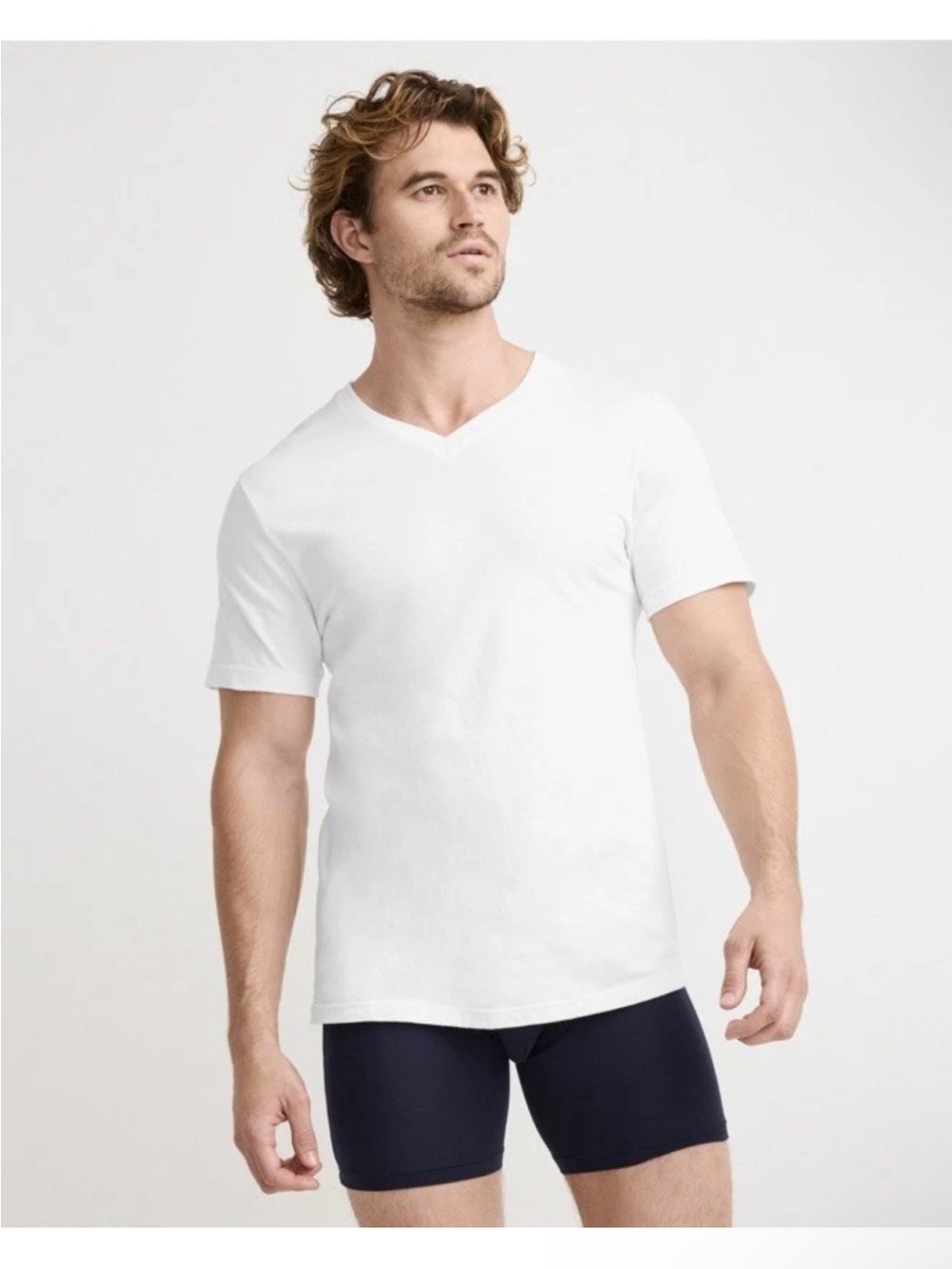 Jockey Classic V-Neck T-Shirts Men’s Large White 12 Pack New Sealed